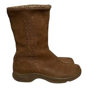 Dansko Brown Suede Winter Boots Size 37 EU / US 6.5-7 Women's Mid Calf Slip On
